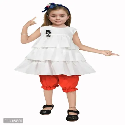 Classic Crepe Solid Tops for Kids Girls-thumb0