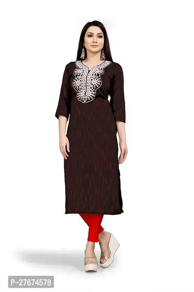 Elegant Purple Chanderi Cotton Kurta For Women-thumb0