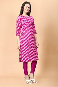 Stylish Crepe Pink Printed Kurta For Women Single Pack-thumb2