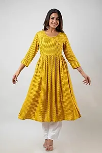 G.L. Fashion Women's Stylish Yellow Rayon Kurti with Plazzo Set (m)-thumb4