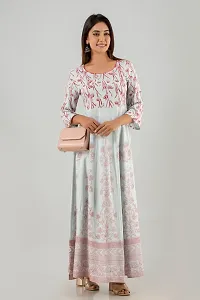 Stylish Anarkali Printed Rayon Gown-thumb3