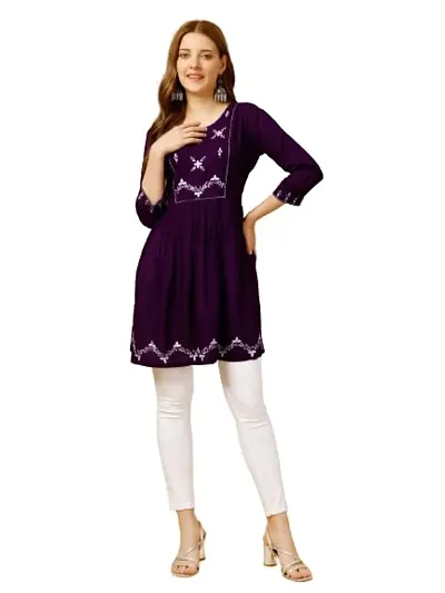 Trendy Embroidered Kurti for Women