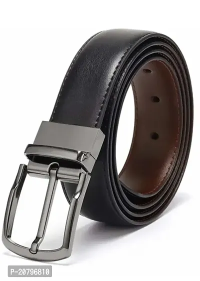 Elegant Brown Leather Solid Belts For Men