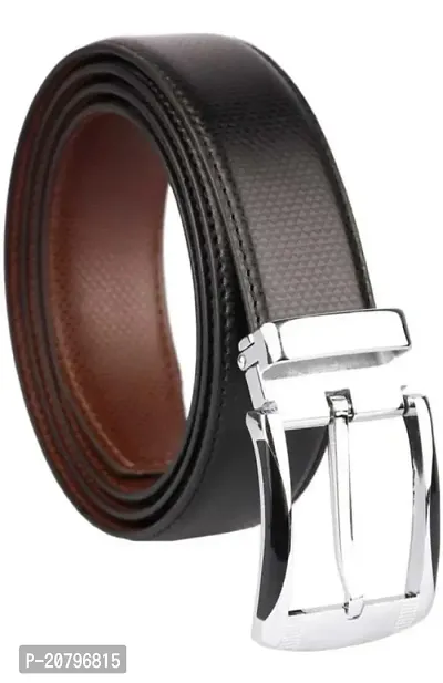 Elegant Brown Leather Solid Belts For Men-thumb0