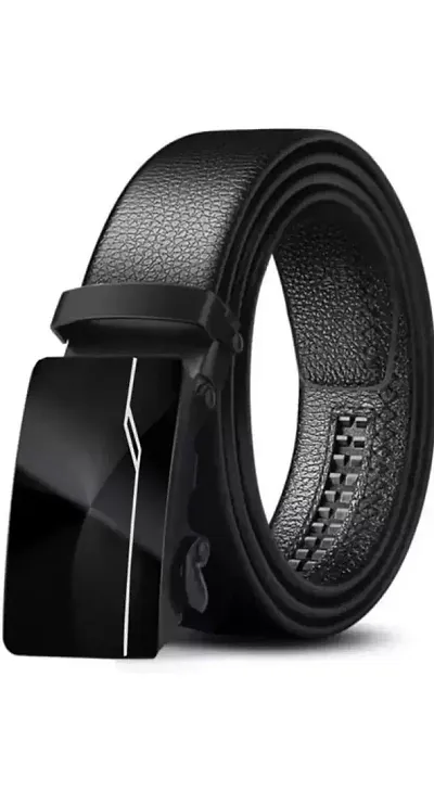 Elegant Leather Solid Belts For Men