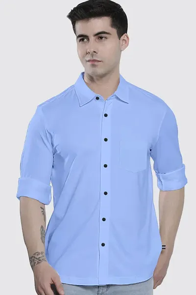 Zero Fashion Cotton Long Sleeve, Spread Collore, and Reguler Fit Mens Casual Shirt