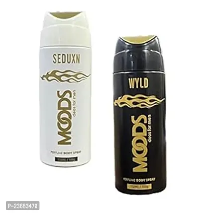Moods Perfume Body Spray-Wyld  Seduxn Deodorant Spray For Men 150Ml (Pack of 2)-thumb0