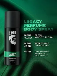 Beardo Legacy Deo Body Spray 150ml | Spicy, Aromatic Fragrance | Long Lasting Freshness | Perfume Body Spray for Men | Best Gift for Men | Premium Deodorant Body Spray for Men-thumb4