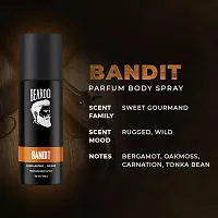 Beardo Perfume Body Spray for men - BANDIT, 120ml | Long Lasting No Gas Deo For Men | Bergamot, Oakmoss, Tonka Bean Notes | Ideal Gift for men-thumb1