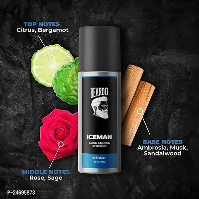 Beardo Iceman and Maverick Perfume Body Spray Combo 150 ml | Long lasting freshness for Men | Prevents Body Odor | Gifts For Men | Deo combos for men-thumb3
