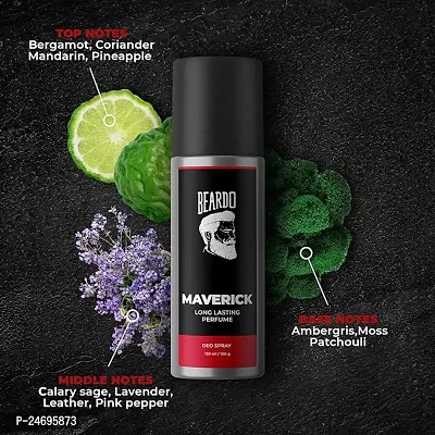 Beardo Iceman and Maverick Perfume Body Spray Combo 150 ml | Long lasting freshness for Men | Prevents Body Odor | Gifts For Men | Deo combos for men-thumb4