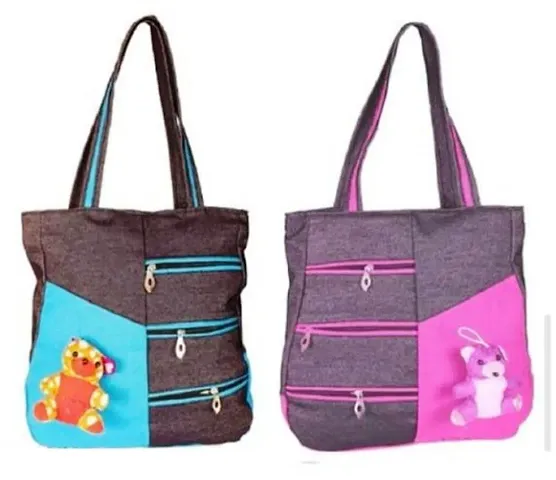 Trendy Jute Handbags For Women (Combo of 2)