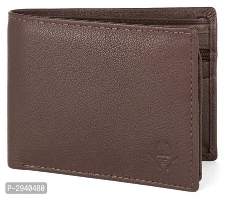 Premium Brown Leather Solid Wallet For Men-thumb4