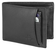 Premium Black Leather Solid Wallet For Men-thumb4