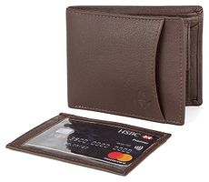 Premium Brown Leather Solid Wallet For Men-thumb1