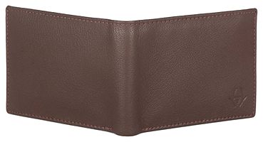 Premium Brown Leather Solid Wallet For Men-thumb1