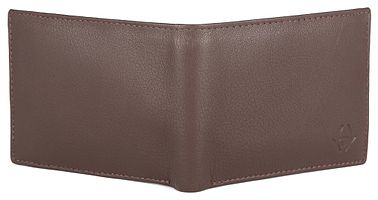 Premium Brown Leather Solid Wallet For Men-thumb1