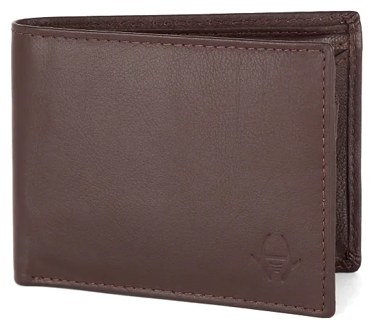 Men's Long Length Self Design Two Fold Wallet