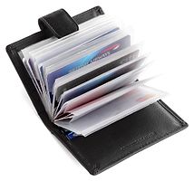 Classy Black RFID Protected Premium Genuine Leather Card Holder For Men-thumb3