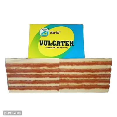 Kwik Vulcatek Tubeless Tyre Long Life Puncture Repair Strips 25 for All tubeless Tires Cars Bikes Tubeless Tubeless Tyre Puncture Repair Kit