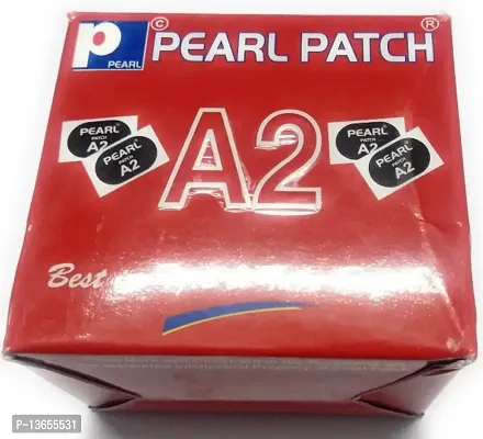 Tyre Tube Rubber Puncture Patches Repair Kit Pearl A2 50 Pcs/Rubber Patches Repair Kit Without Any Glue-thumb0