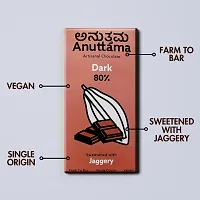 ANUTTAMA Dark Chocolate | 80% Cocoa  Natural Jaggery Sweetened | Handmade Chocolate | Dark Chocolate Sugar Free | Natural Chocolate Bar | 50 gm-thumb4