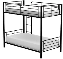 BUNK Bed MAT Black Colour Full Assembly for Kids and All Age Group with 15 MM Wooden PLY-thumb1