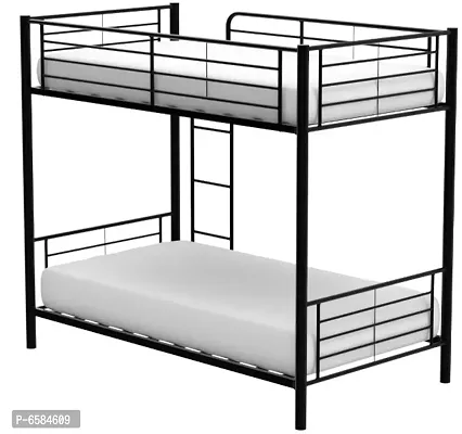 BUNK Bed MAT Black Colour Full Assembly for Kids and All Age Group with 15 MM Wooden PLY-thumb2