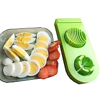 Slicer 2 in 1 Boiled Egg Cutter with Stainless Steel Cutting Wire, Kitchen Cooking Tool (1PEC)-thumb3