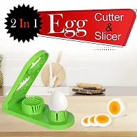 Slicer 2 in 1 Boiled Egg Cutter with Stainless Steel Cutting Wire, Kitchen Cooking Tool (1PEC)-thumb4