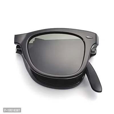 Poloshades Three Fold Black Elegante Stylish Unisex Sunglasses-thumb4
