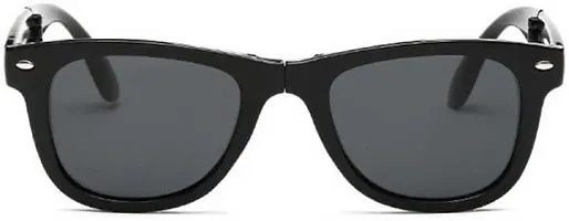 Poloshades Three Fold Black Elegante Stylish Unisex Sunglasses-thumb1