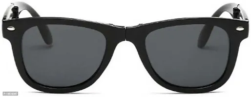 Poloshades Three Fold Black Elegante Stylish Unisex Sunglasses-thumb2