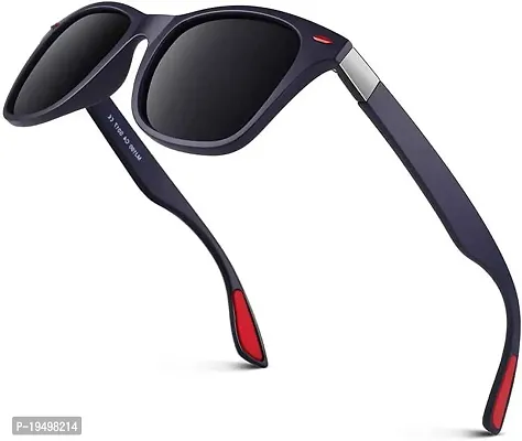 Poloshades Black Unisex Wayfarer Sunglasses-thumb0