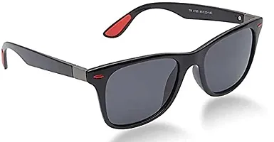 Poloshades Black Unisex Wayfarer Sunglasses-thumb2