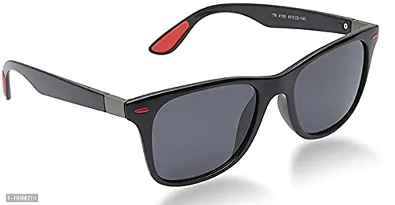 Poloshades Black Unisex Wayfarer Sunglasses-thumb3
