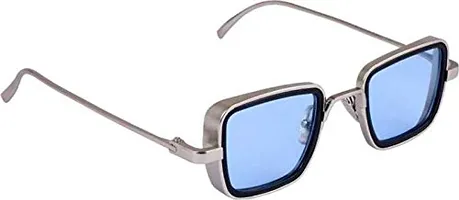 Poloshades Trendy Stylish Unisex Inspired from Kabir Singh Sunglasses |Sky Lens |Silver Frame