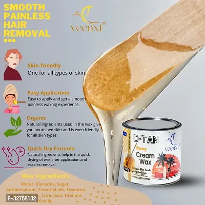 VEENXT DETAN Honey Cream Hair Removal Wax and Brightens skin for Full Body DIY Wax (600 g)-thumb2