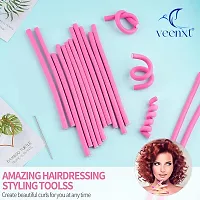 VEENXT Hair Rollers Sticks Curlers for Hair Styling No Heat Wave needed- Pack of 10 Hair Curler (Multicolor)-thumb2