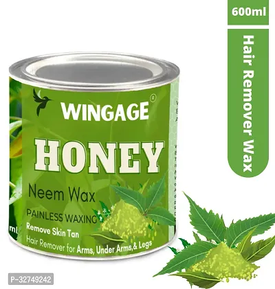 Wingage Neem and Honey Wax for smooth and organic Body Hair Waxing Cream (600 ml)-thumb0