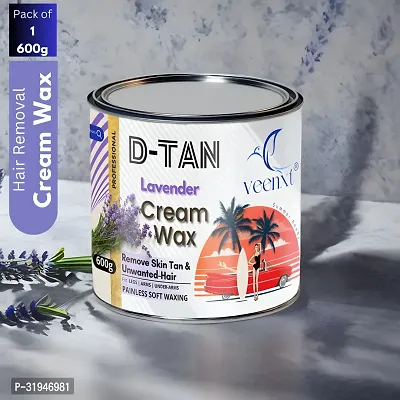 Detan Lavender Cream Hair Removal Wax and Brightens skin (600 g)