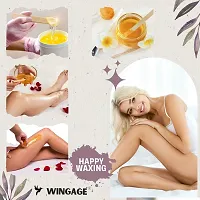 Wingage Honey Wax for smooth and organic Body Hair Waxing Cream (1200 ml, Set of 2)-thumb2