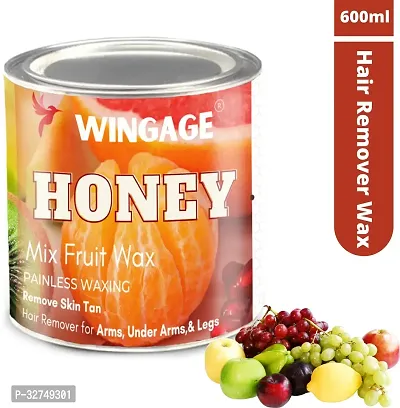 Wingage Mix-Fruit and Honey Wax for smooth and organic Body Hair Waxing Cream (600 ml)-thumb0