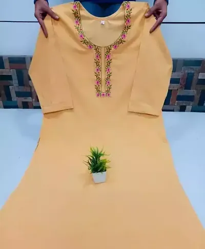 Fancy Cotton Straight Kurti