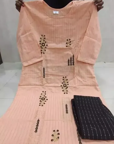 Fancy Cotton Kurta Bottom Set