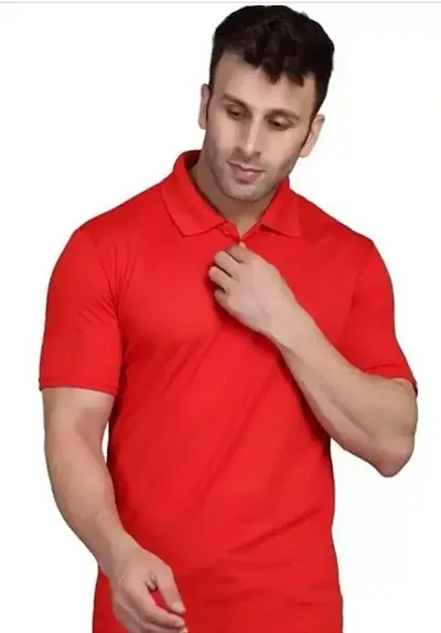 Mens Cotton Blended Polo T-shirts at Best Prices