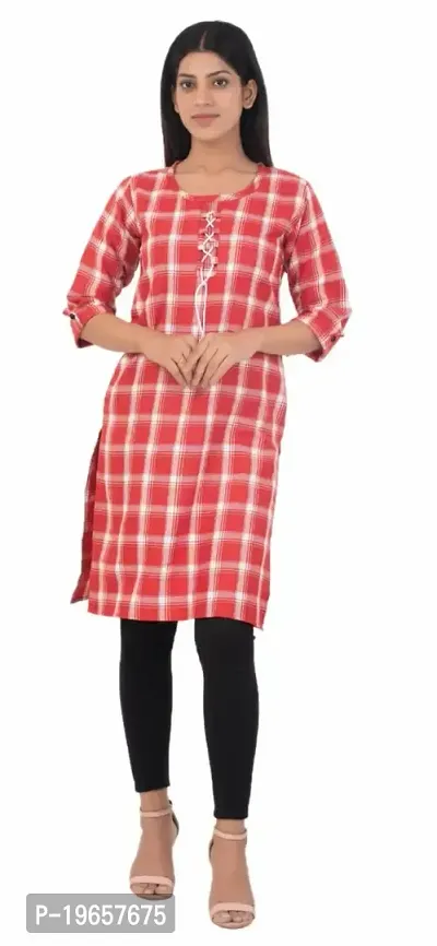 Stylish Red Wool A-Line Stitched For Women