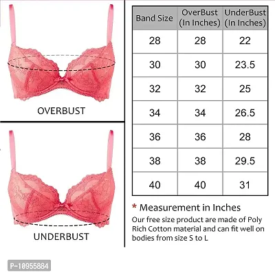 Buy INDOWEST Fashion Seamless Cotton Non Padded Bra, SMS Molded
