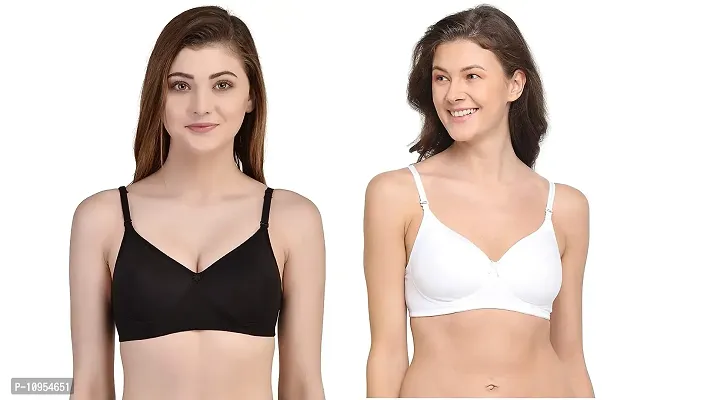 Padded Bras, Black, White, Moulded