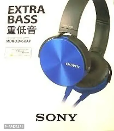Stylish Extra Bass MDR-XB450AP On-Ear Wired Headphones with Mic-thumb0